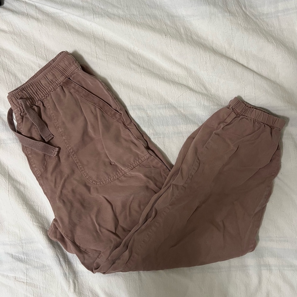 Women's Casual Cargo Joggers in Brown